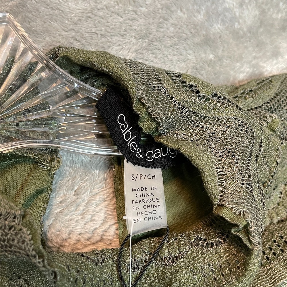 Womens Lace Textured Sheer* Mock Neck Top S Whimsigoth Fairy Grunge Y2K Festival - Picture 5 of 11